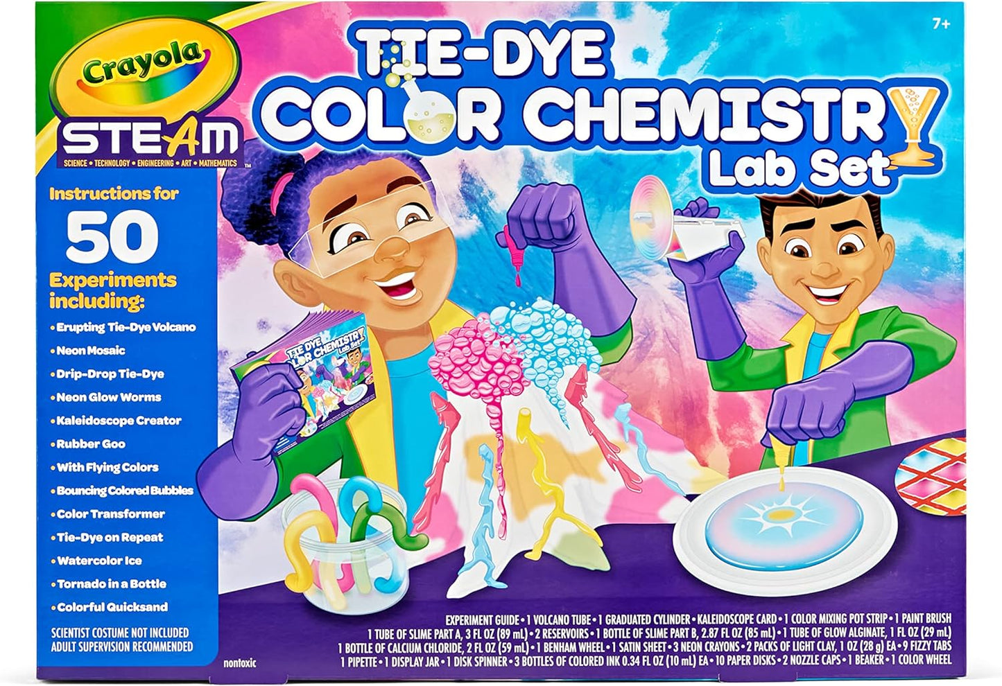 Crayola Color Chemistry Set (50 Experiments), Science Kit for Kids, STEM Toy for Kids, Gift for Boys & Girls, Ages 7, 8, 9