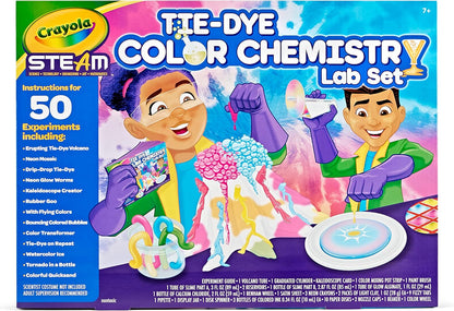 Crayola Color Chemistry Set (50 Experiments), Science Kit for Kids, STEM Toy for Kids, Gift for Boys & Girls, Ages 7, 8, 9