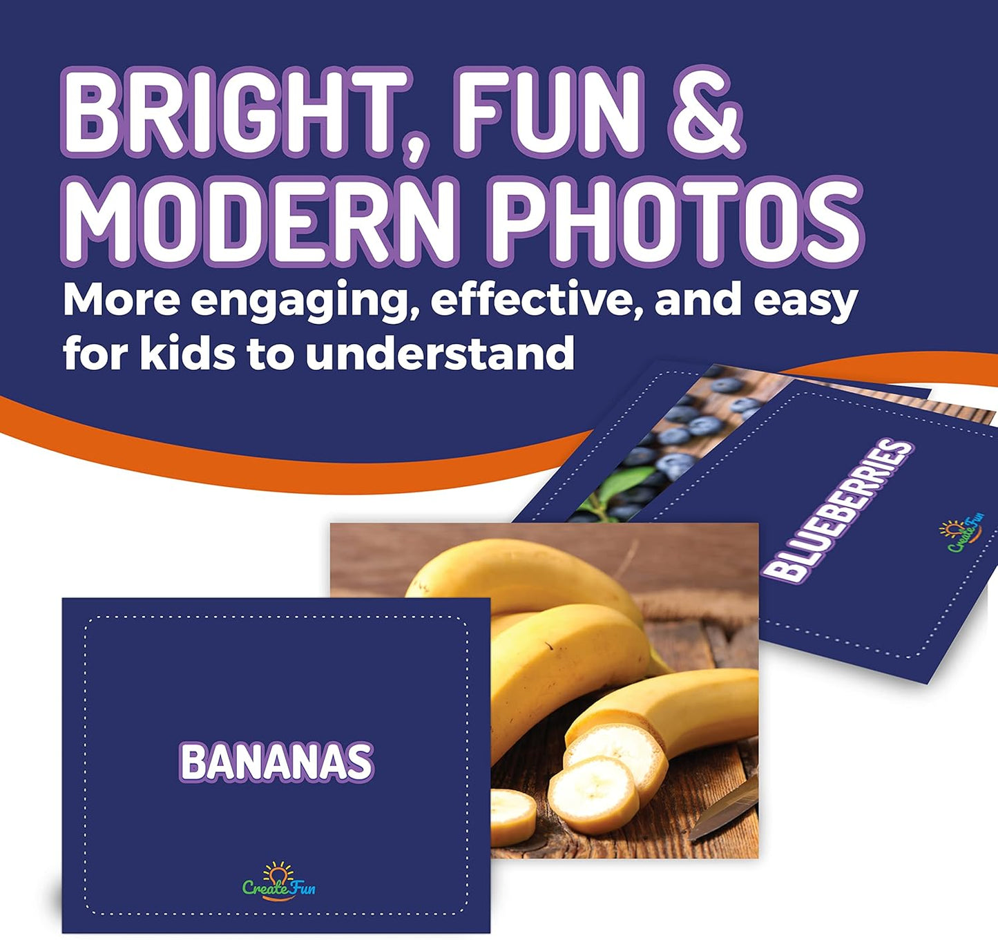 50 Noun Flash Cards, Fun Vocabulary Builder Educational Learning Photo Cards for Kids, Homeschool, Adults, Seniors, Speech Therapy, ESL, Autism, Dementia, Aphasia, SLP, ABA, and Occupational Therapy