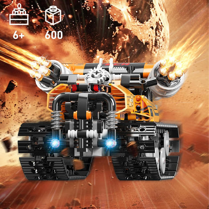 5in1 STEM Building Toys for Kids 6-14, Remote & APP Controlled Mech Robots/Heavy Tanks/Tracked Racer STEM Building Kit for Kid Science Learning, 552 Pcs DIY Erector Sets Gifts for Boys & Girls
