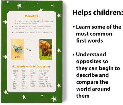 Award-Winning Flash Cards for Preschool & Kindergarten – 5-Deck Set, 180 Jumbo Cards – Learn Alphabet, Numbers, Colors, Shapes, First Words, Opposites & Rhyming – for Kids Ages 2–5