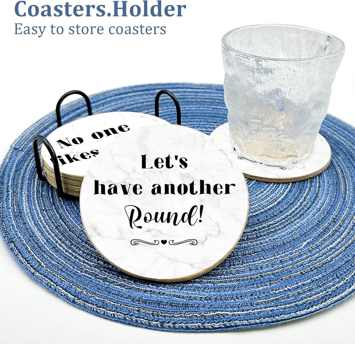 Golden Girls TV Show Merchandise,6 PCS Cork Coasters for Drinks,Funny Set with Coasters Holder,Golden Girls Fans Clean Dirty Dishwasher Magnet,Refrigerator Sign Kitchen Decor Gifts