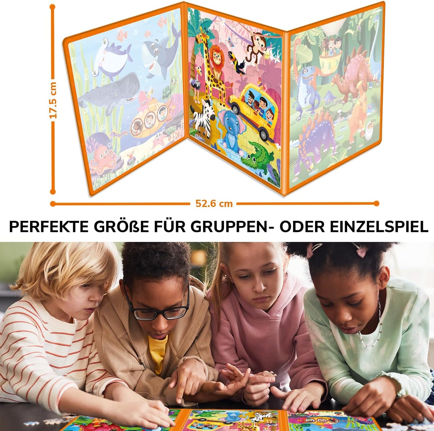 QUOKKA Magnetic Puzzles for Kids Ages 4-6 – Magnetic Fractions Learning Set for Kids 6-12 – Math Games for Homeschooling, Classrooms & Travel – 110 Magnets, 12 Task Pages, Marker – Toddler Travel Toys