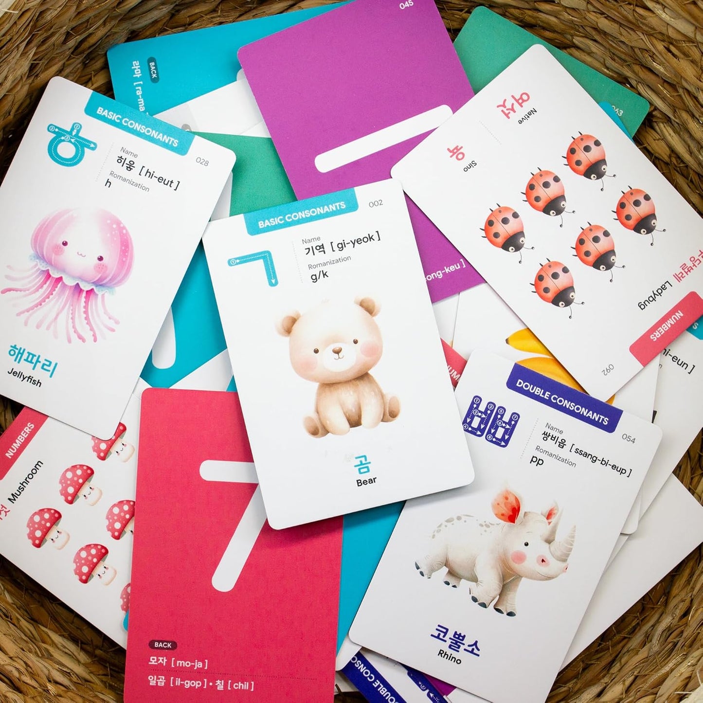 Toddler Korean Flashcards – 55 Fun & Educational Cards for Preschoolers & Beginners