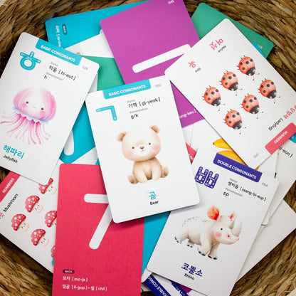 Toddler Korean Flashcards – 55 Fun & Educational Cards for Preschoolers & Beginners