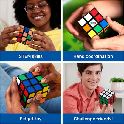 Rubik’s Cube, Special Retro 50th Anniversary Edition, Original 3x3 Cube Collectible & Desk Décor, Problem-Solving Brain Teaser, Fidget Toy, Sensory Puzzle for Adults, Teens, Kids, for Ages 8 & Up