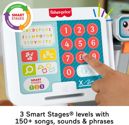Fisher-Price Toddler Learning Toy Laugh & Learn Count & Shop Cash Register Play Store with 20 Pieces for Pretend Play Kids Ages 2+ Years
