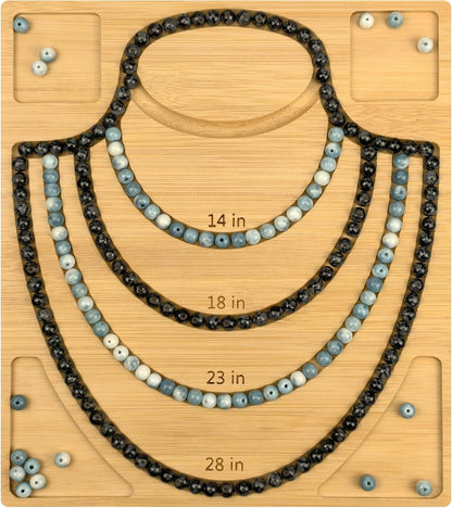 Petoysoso Bead Boards for Jewelry Making, Bamboo Beading Board for Jewelry Bracelet Making, Bracelet Bead Board, Bracelet Bead Board for Bracelet, Jewelry Making Supplies,Bead Tray 5" to 8"