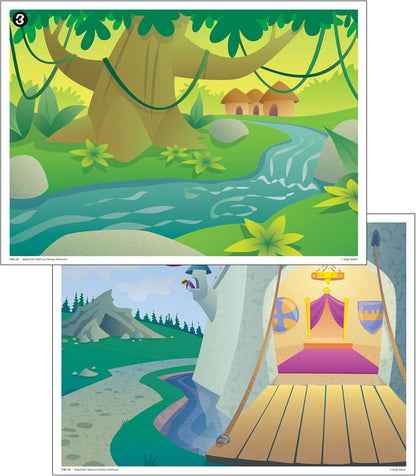 Super Duper Publications | Magnetic Fantasy Adventure Stories Match-Up Barrier Game | Educational Learning Resource for Children