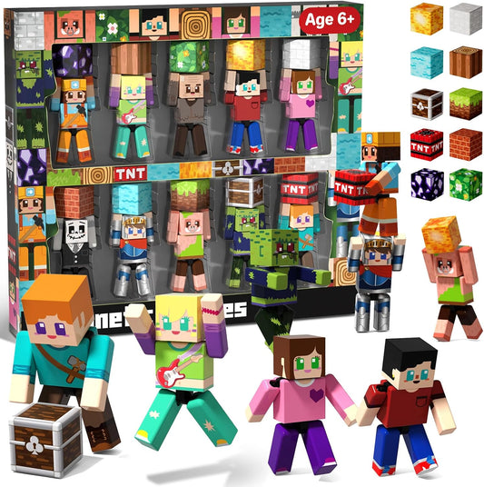 160 Pcs Magnetic Blocks - Magnetic Building Blocks for Kids Ages 4-8, Magnet Cubes Stacking Toy, Classroom STEM Toys, Birthday Gift for 3+ Year Old Boys Girls (Patent Pending)