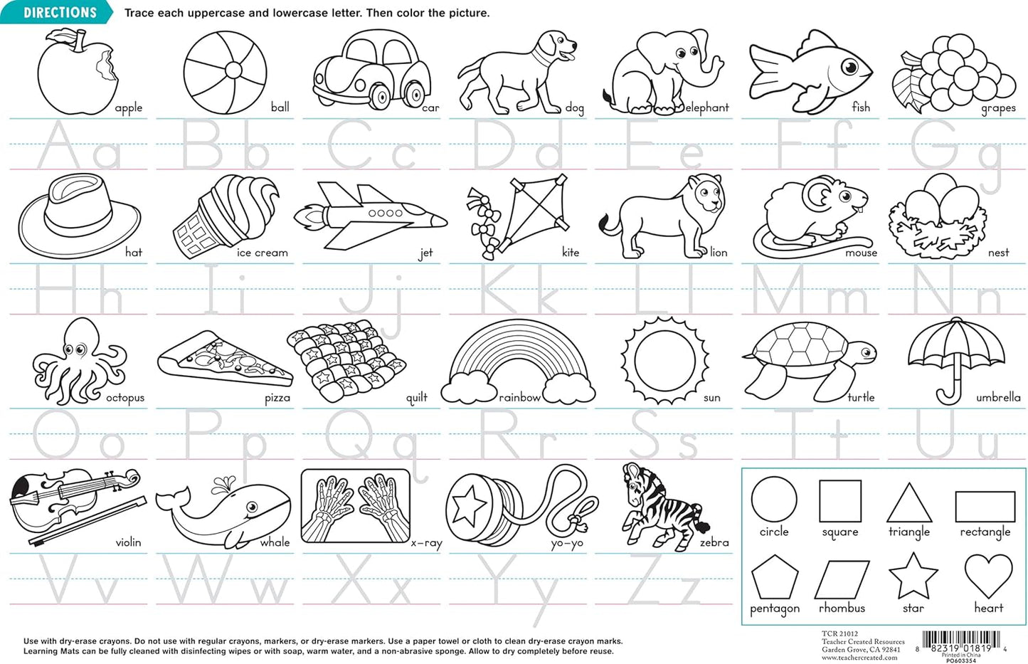 Teacher Created Resources Phonics Learning Mat