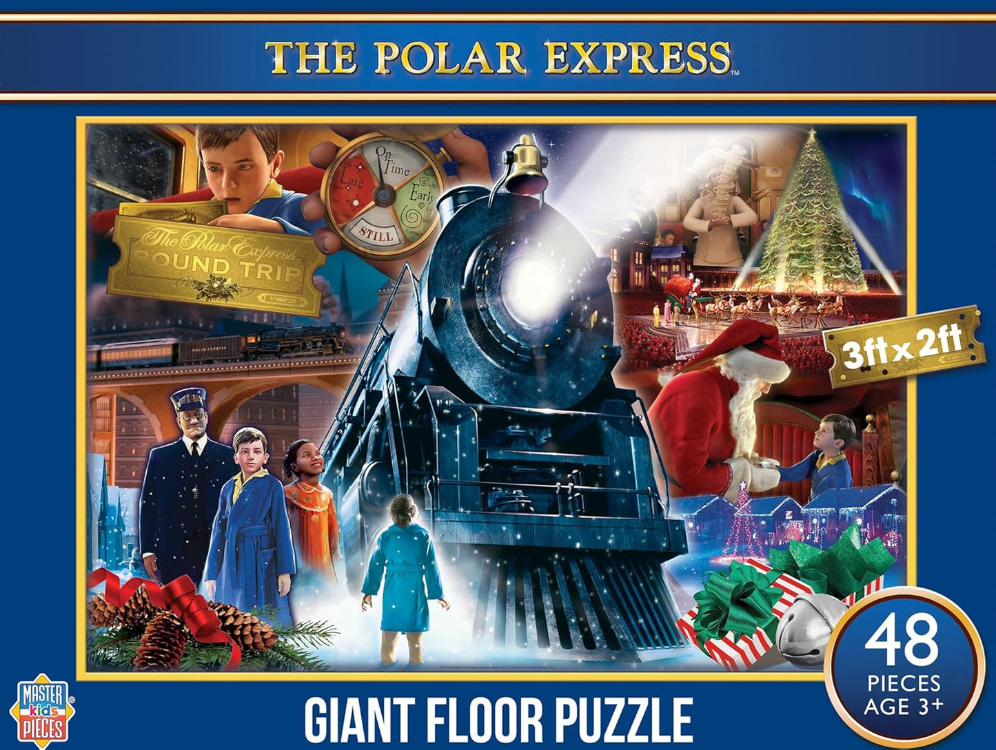 MasterPieces Floor Puzzle - Jumbo Size 80 Piece Jigsaw Puzzle for Kids - USA Map Shaped Puzzle - 3ftx2ft