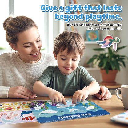 Montessori Busy Book for Toddlers 3-5, Activity Books for Kids, Toddler Busy Book for Preschool and Kindergarten Learning Activities