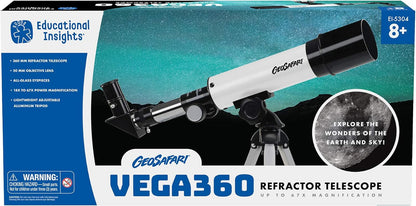 Educational Insights GeoSafari Starview Telescope - Kids Telescope for Beginners, Beginner Astronomy Telescopes, Stargazing & Viewing Planets, Home or Classroom Set, Space & STEM Gifts for Ages 7+