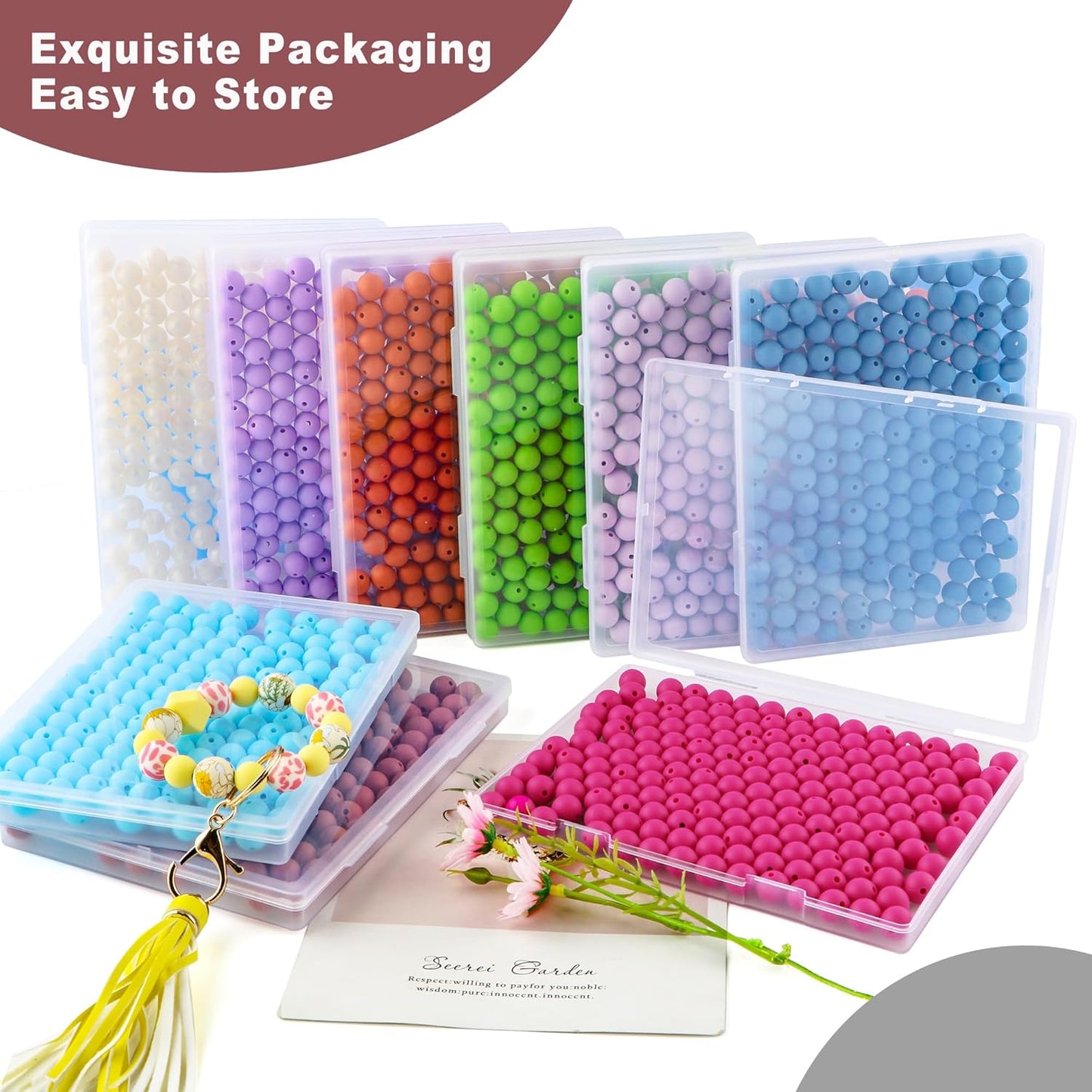 65Pcs 19mm Silicone Beads for Keychain Making Bracelet Necklace, Bulk Round Silicone Beads for Pens（Christmas Green） - Colors B