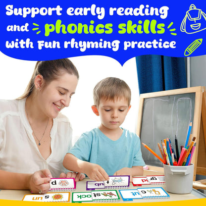 30 Read and Rhyme Flip Books,Word Family Build Book,Learn to Read Phonics Flash Cards,Sight Words Flash Cards Kindergarten Classroom Homeschool Learning Book,Phonics Flashcards,Reading Games