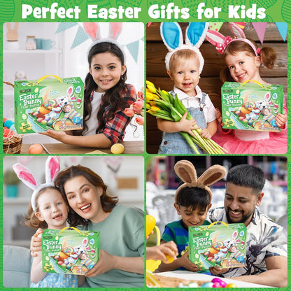 Snowman Floor Puzzle for Kids Age 4-8, 45PCS Jumbo Christmas Jigsaw Puzzle, Large 25.6" x 36.2" Winter Puzzle with Poster, for Kid Boy Girls