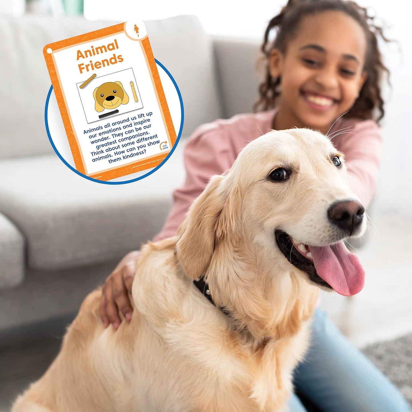 hand2mind Social Emotional Task Cards for Ages 3+, Social Emotional Learning, Play Therapy Toys for Counselors, Social Skills Activities for Kids, Conversation Starters, Emotional Regulation for Kids