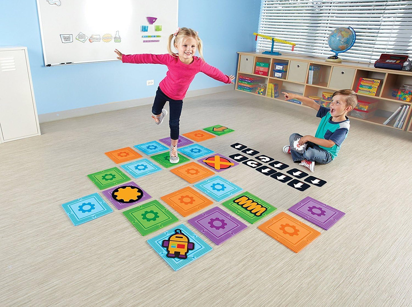 Learning Resources Let's Go Code! Activity Set, STEM Toys, Coding Toys, Develops Critical Thinking and Problem Solving Skills, 50 Pieces, Ages 5+