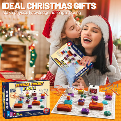 Gohero Circuits Science Kit，76 STEM Projects,Science Experiments for Kids with Fan, RGB Lights,Learning & Education toysKids Circuit Board for Kids(586 Projects+)