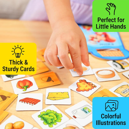 rokt&razo Recipe Rush, Cooking & Matching Card Game for Toddlers & Kids, Ages 18 Months to 10+, Educational Board Game, Easy to Learn, No Reading Required, Perfect for Family Game Night, 1–4 Players
