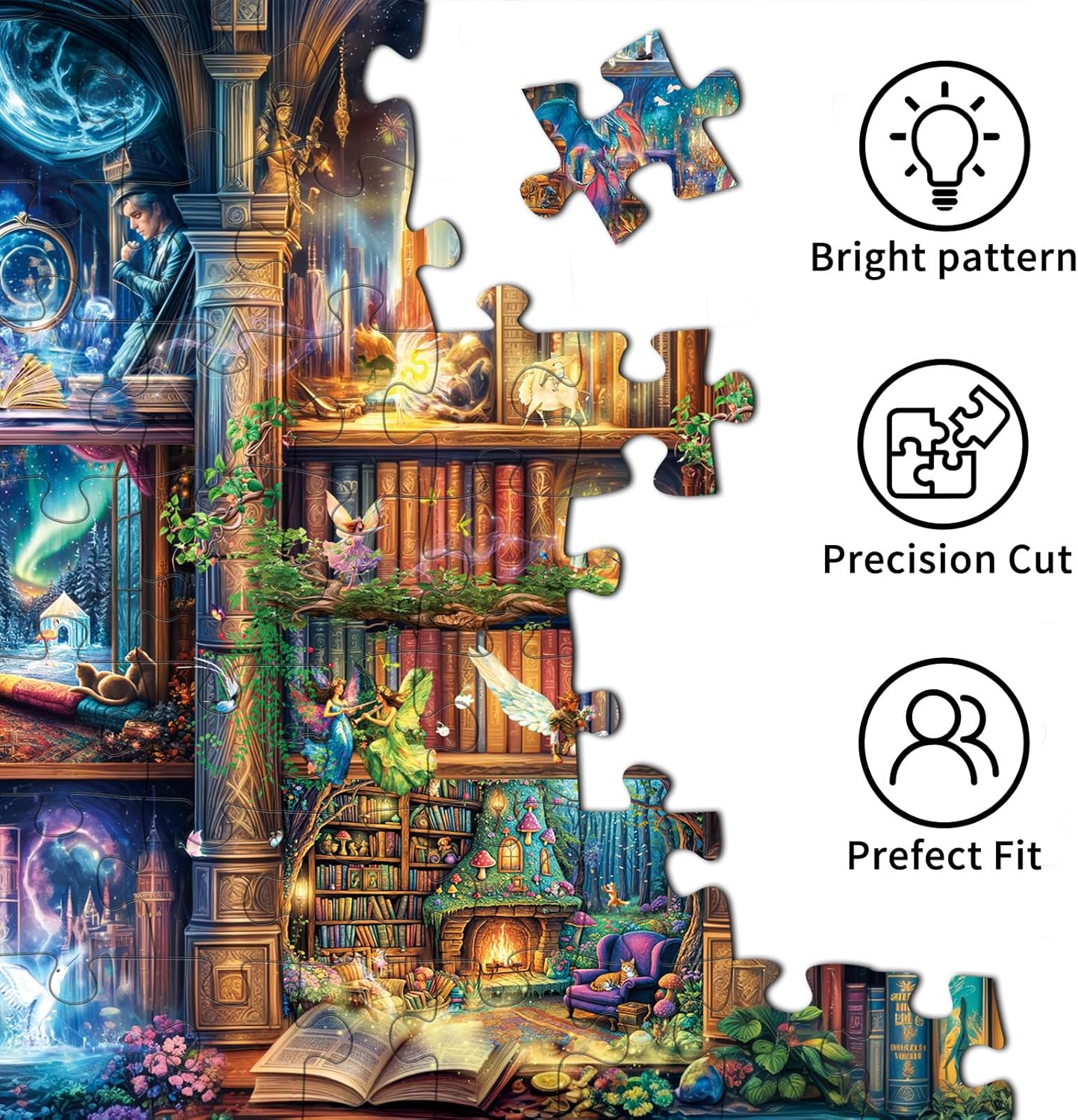 Puzzles for Adults 1000 Pieces,Seaview Campground Jigsaw Puzzle with 1:1 HD Poster, Perfect Interlocking No Dust, Stress Relief Ideal Gift for Family Games
