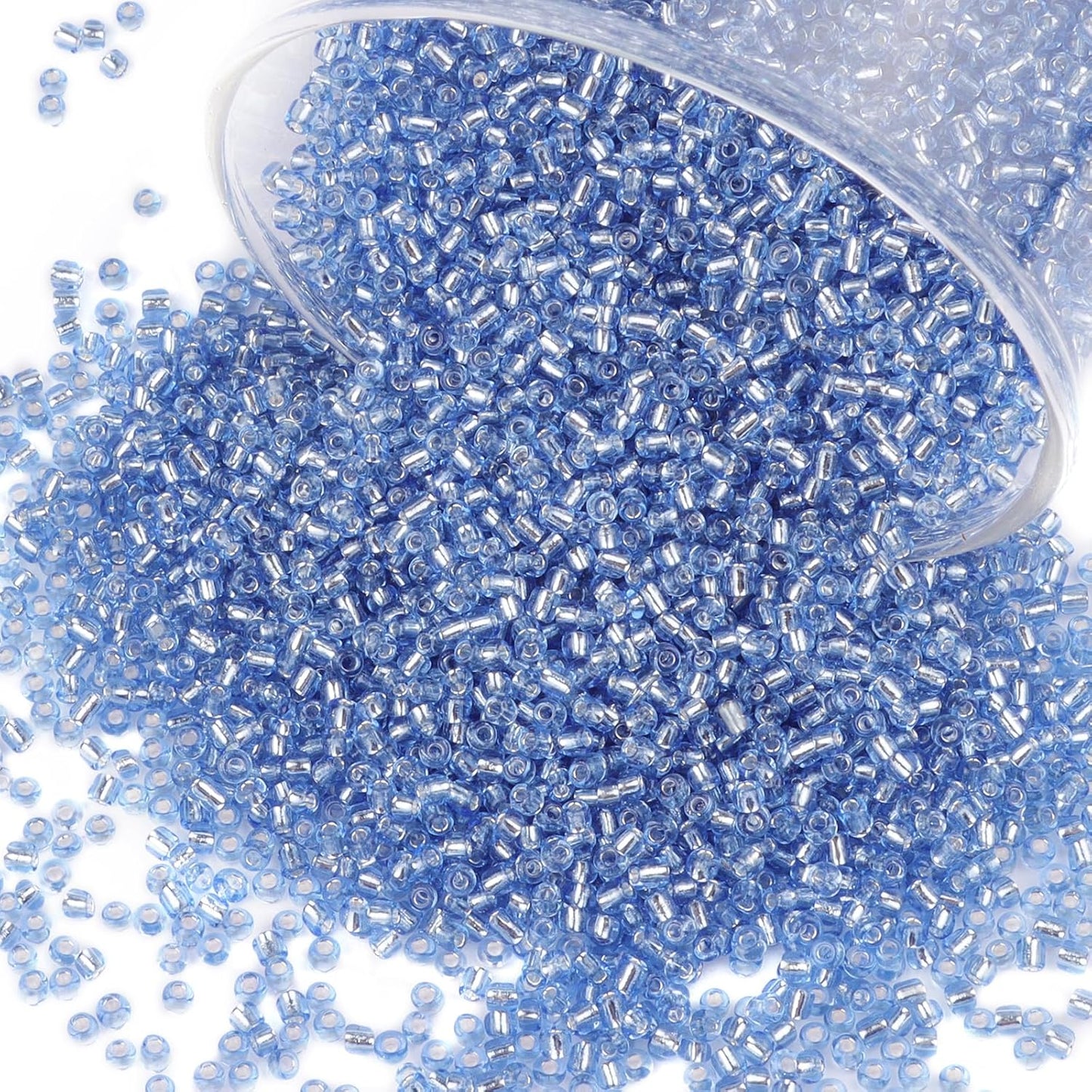 10100 Pcs Size 11/0 Glass Seed Beads, 2 mm Dark Green Small Mini Spacer Loose Pony Beads for Jewelry Making and DIY Crafts - Colors B