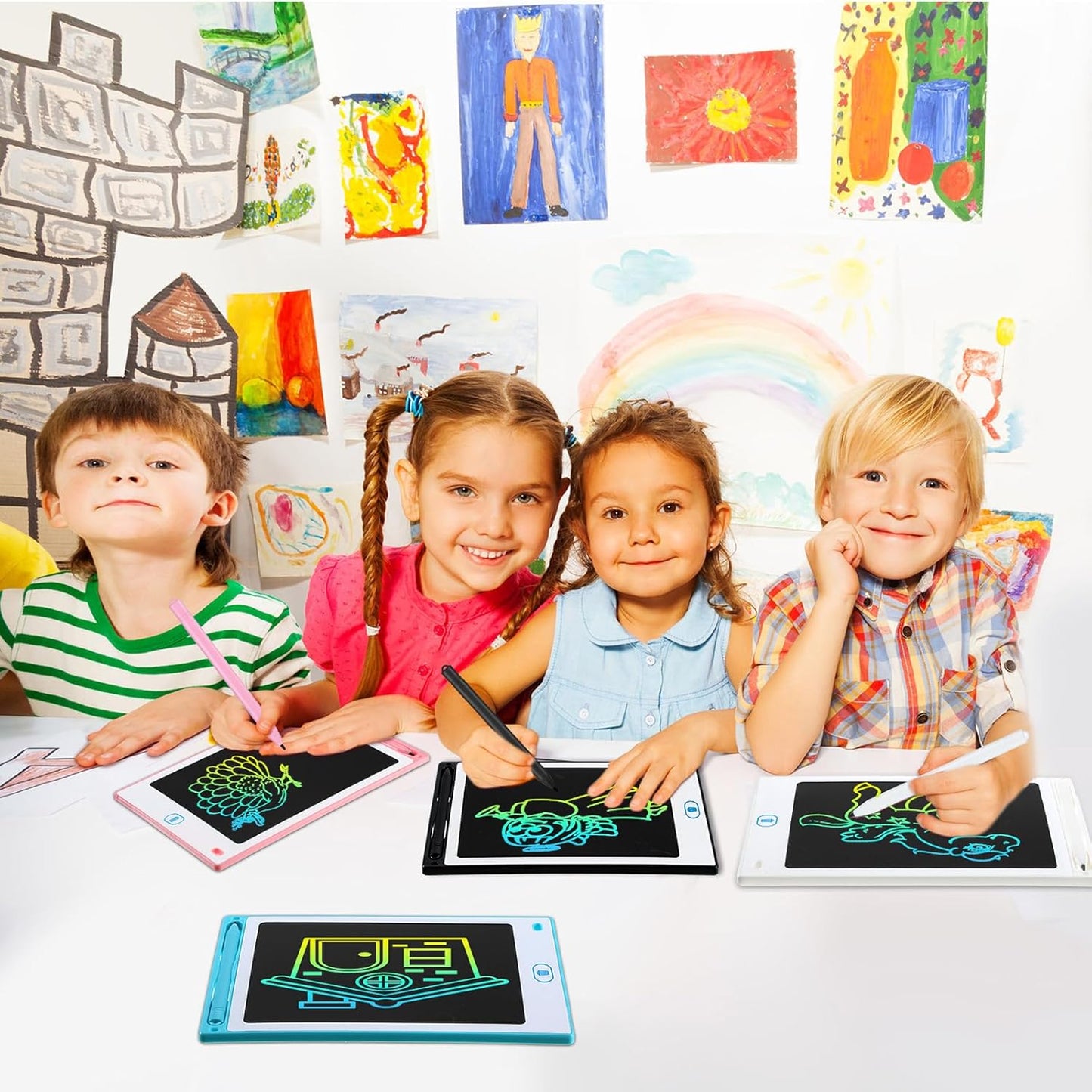 Tinlade 12 Pack LCD Writing Tablets for Kids Party Favors Games, 8.5 Inch Educational Learning Bulk Toys Gifts Erasable Doodle Boards Portable Electronic Drawing Pads for Toddlers 4-8 School Birthday