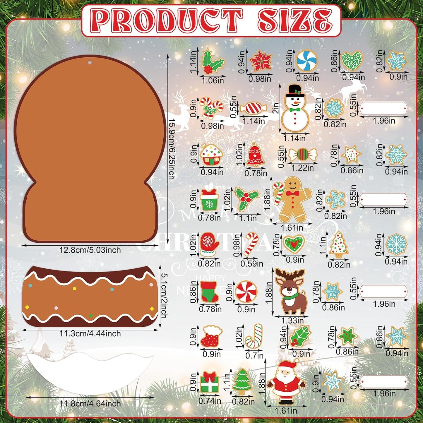 Barydat 24 Set Winter Picture Frame Craft Kits Paper Snow Globe Crafts for Kids Bulk Christmas Tree Ornament DIY Winter Photo Frame Crafts for Home Classroom Activities Party Decoration