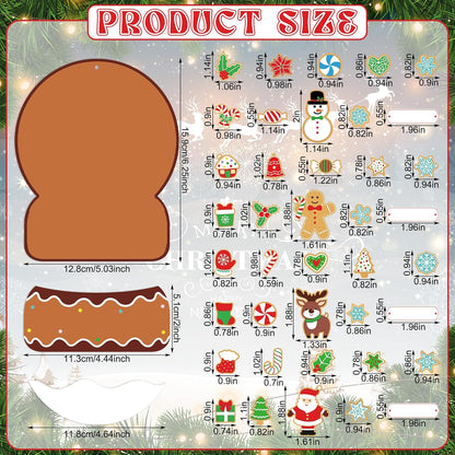 Barydat 24 Set Winter Picture Frame Craft Kits Paper Snow Globe Crafts for Kids Bulk Christmas Tree Ornament DIY Winter Photo Frame Crafts for Home Classroom Activities Party Decoration