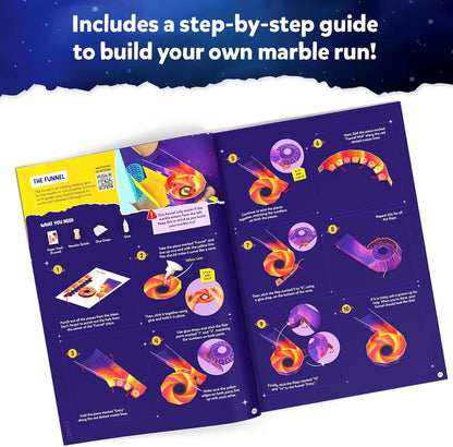 Skillmatics Marble Run STEM Building & Construction Kit – 225+ Pieces, DIY Science, Art & Craft Activity, Build Space Tracks, Educational Toys Gifts for Kids Ages 8, 9, 10, 11, 12 & 13