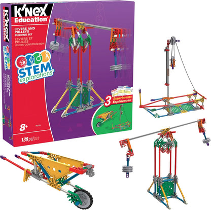 K'NEX Education - STEM Explorations: Levers & Pulleys Building Kit ‚ Kid Construction Play‚ Ages 8+