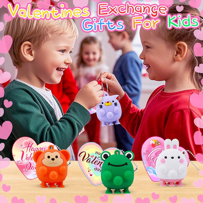 ChildFun 24 PCS Party Favors for Kids,3D Animal Pop Toys,Goodie Bags Stuffers for Kids,Pinata Stuffers Carnival Prizes,Fidget Toys Bulk,Prize for Classroom,Suction Toys for Toddlers