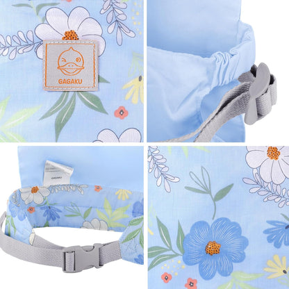 GAGAKU Doll Carrier for Kids, Toy Baby Doll Carrier, Reborn Dolls Carrier Toy Baby Sling with Adjustable Straps, Baby Doll Accessories - Green - Camellia