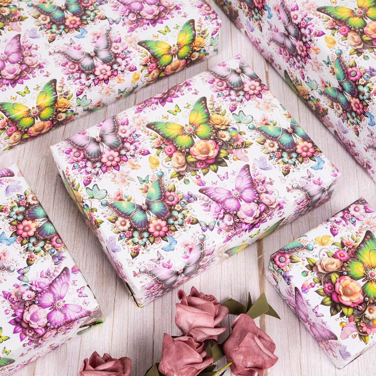 Dtiafu Reversible Building Blocks Wrapping paper Roll for Kids Boys Girls - Boys Birthday Bricks Design Gift Wrap Sheets for Baby Shower Party Craft Supplies(Total 28.5sq.ft)