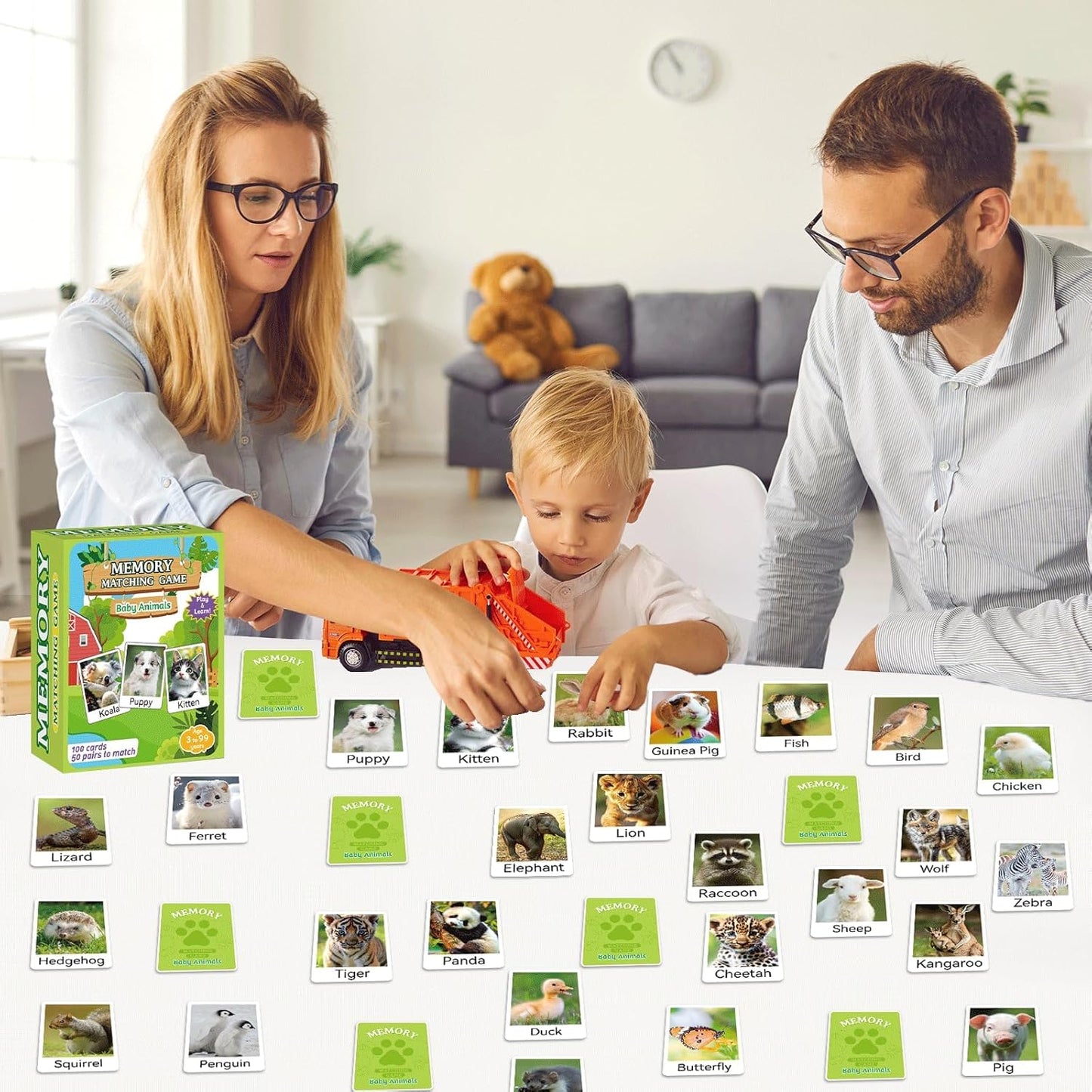 gisgfim 100 PCS Memory Matching Game Famous Paintings Concentration Memory Card for Adults Learning Educational Game A Fun & Fast Artworks Theme Matching Games
