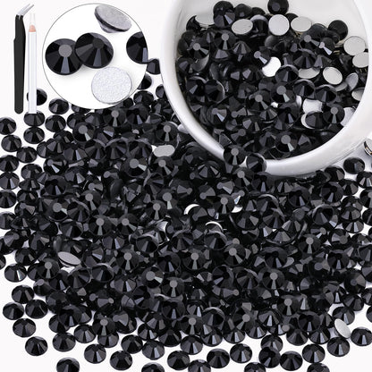 5000PCS SS6/2mm Glass Crystal Rhinestones (Clear), Bedazzling Flatback Rhinestones for Crafting DIY Crafts Nail Art Makeup Decoration, Gems Diamond Charms for Tumbler Shoes Clothing Mug