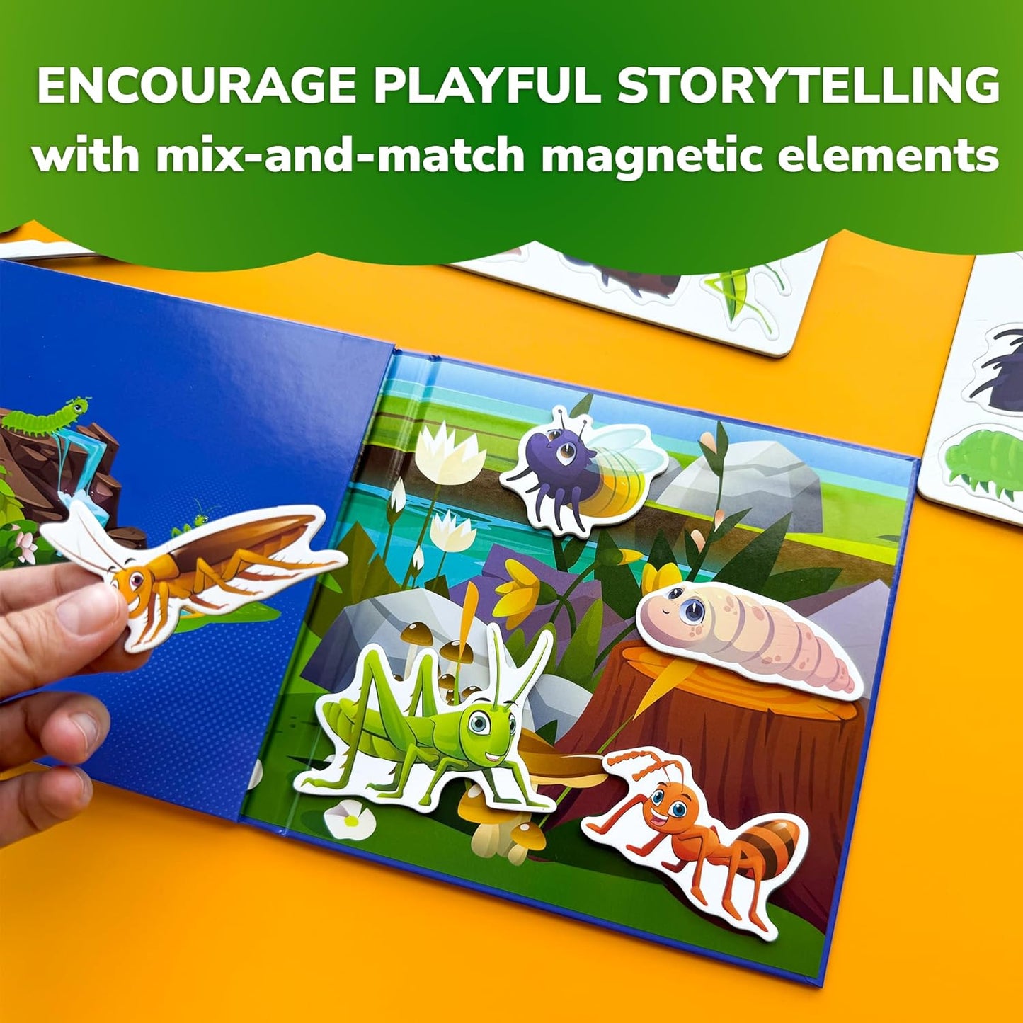 QUOKKA Travel Magnetic Puzzles for Toddlers 1-3 – 20+Pcs Farm Toy Game with Extra-Long Play Book – Fun Travel Game for Kids Ages 3-5 – Strong Magnets for Car Activities – Fun Toddler Puzzle Ages 2-4