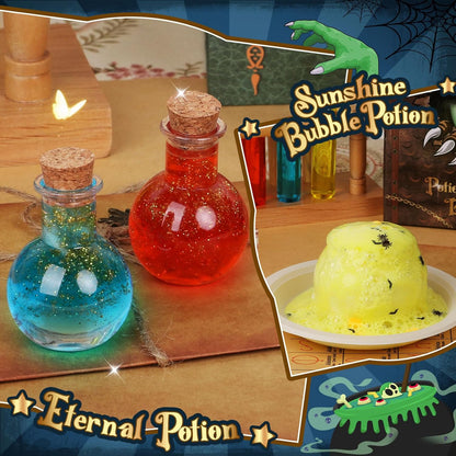 Alritz Science Potion Kits for Kids - 23 Magic Mix Potion Bottles, Witches Cauldron, Birthday Party Decorations Gifts Toys for Boys Girls 8 9 10 11+ Years Old
