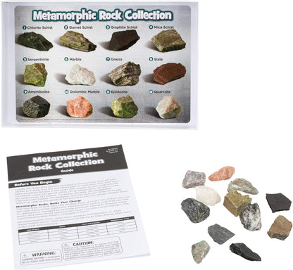 Educational Insights Complete Rock, Mineral, & Fossil Collection - Educational Science Kits for Kids, Classroom Rock Collection, Geology Kit, STEM Sets and Gifts for Boys and Girls Ages 8+