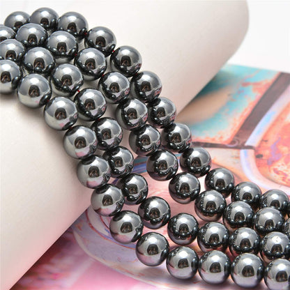 NCB 100pcs Original Natural Stone Beads Gemstone Round Loose Beads 6mm 8mm 10mm (Blue Aventurine, 6mm 100Beads) - Colors A