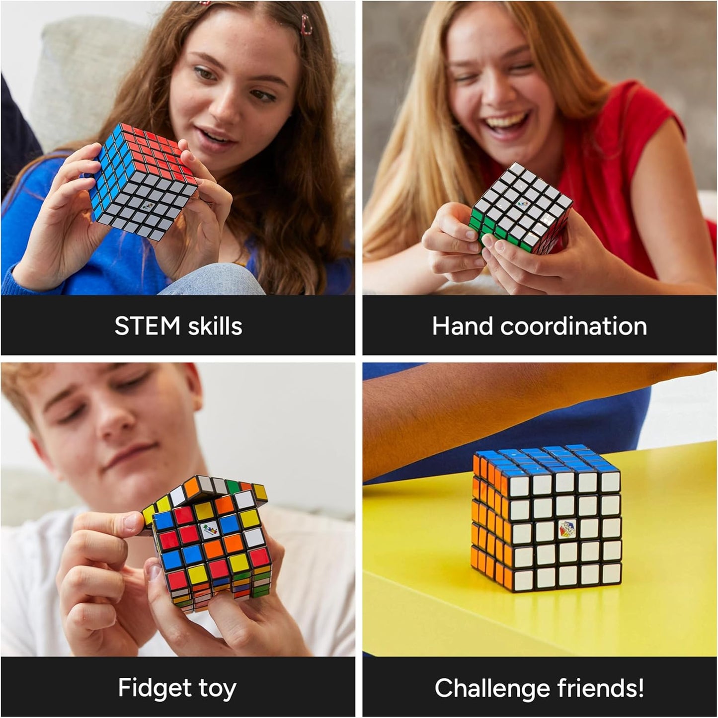 Rubik’s Cube, Special Retro 50th Anniversary Edition, Original 3x3 Cube Collectible & Desk Décor, Problem-Solving Brain Teaser, Fidget Toy, Sensory Puzzle for Adults, Teens, Kids, for Ages 8 & Up