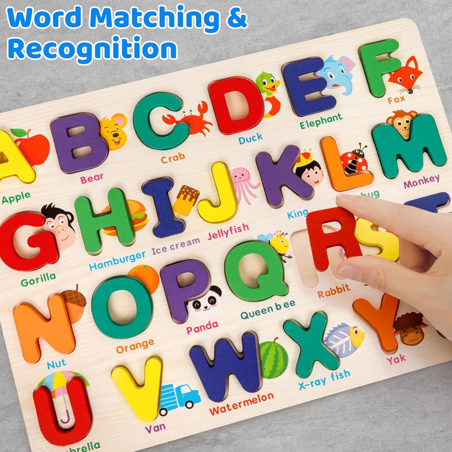 Shape Puzzles Wooden Puzzles for Toddlers, Peg Puzzle Educational Shape Sorter Toys Wooden Shape Board Puzzles, Preschool Learning Educational Toy for Baby Girls Boys