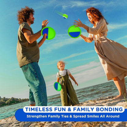 Ayeboovi Toss and Catch Ball Set Boys Toys Outdoor Toys Yard Games Outside Games Beach Toys for Kids Ball and Catch Game with 4 Paddles and 4 Balls [Upgraded Version]