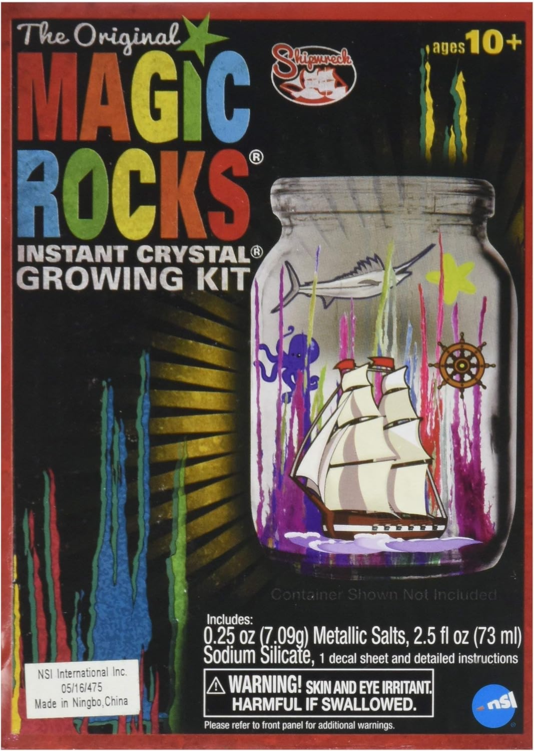 Toysmith Magic Rocks Instant Crystal Growing Kit (Assorted Styles)