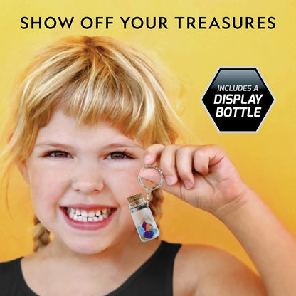 National Geographic Gigantic Gemstone Dig Kit – Excavate 100 Real Gems from a Giant Dig Brick, Gem Mining Kit for Kids, STEM Rock Collection Activity, Includes Tools & Learning Guide