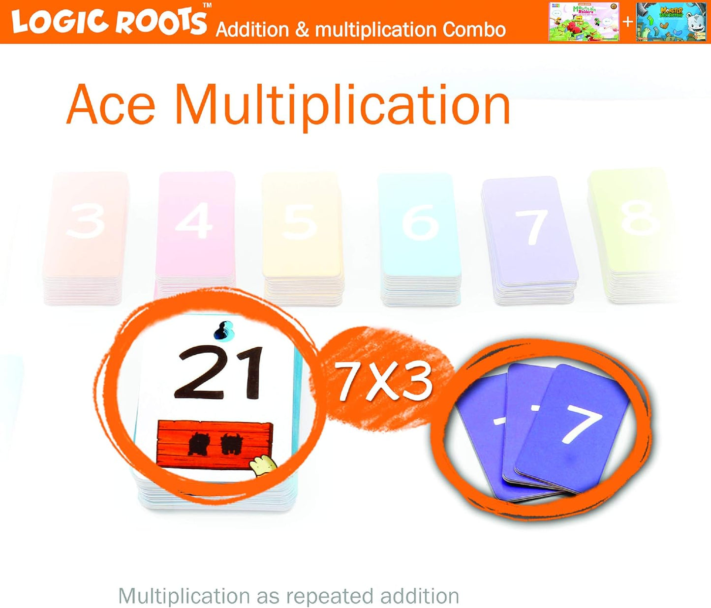 Monster Sock Factory Multiplication and Division Game - Fun Math Board Game for 6-10 Year Olds, Easy to Play STEM Toy for Kids at Home, Learning Gift for Girls & Boys, Grade 1 and Up