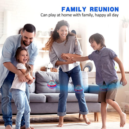 AMERFIST Flying Orb Ball Toy,Cosmic Globe Boomerang Hover Ball Galactic Fidget Spinner, Hand Drone Orbit, Cool Toys Gift for 6 7 8 9 10+ Year Old Boys Girls Teens Outdoor Toys(Pink)