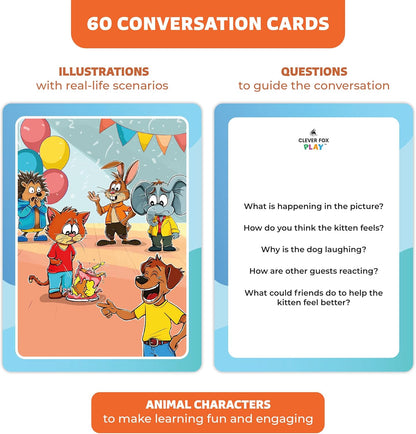 Who What Why Emergency & Safety Conversation Cards for Kids – Social Skills & Critical Thinking Game – Safety Awareness, Decision-Making & Communication Cards, Speech Therapy & SEL Tool, Ages 4+
