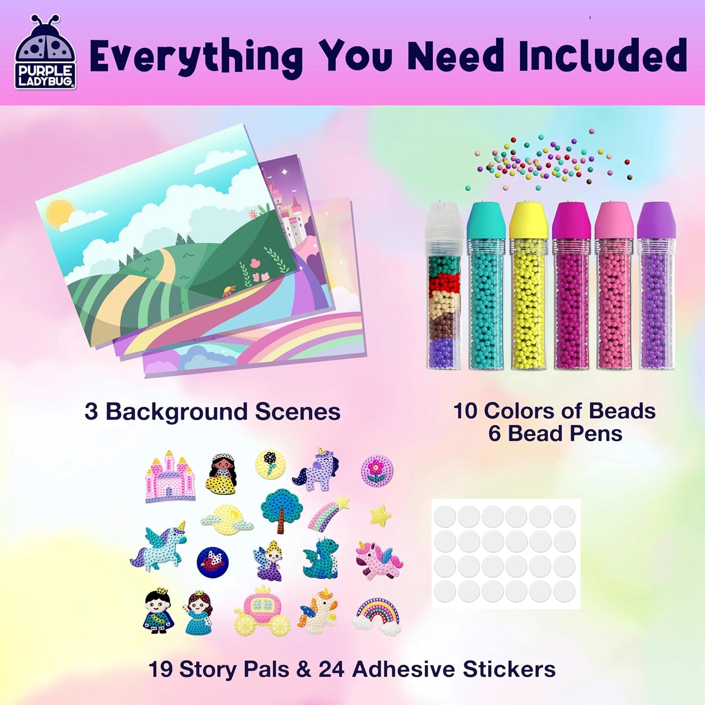 Magical Bead Painting – Birthday Gifts for Girl and Boy Ages 6-8 Years Old, Bead Art & Craft Set, Beads Pen & Painting Activities, Creative Arts & Crafts Ocean Theme Kit with Fun Designs